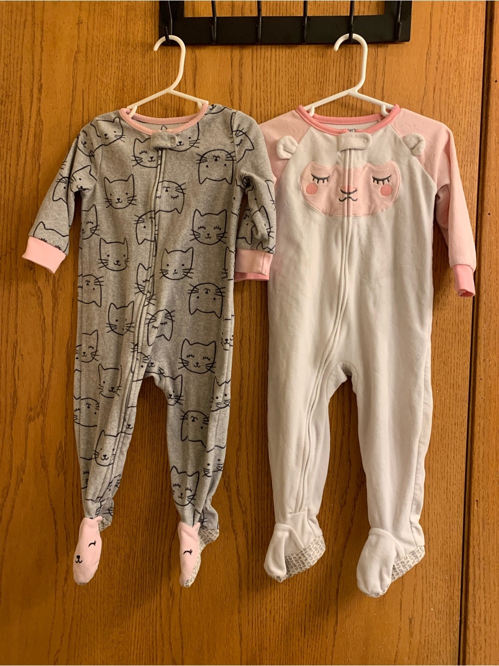 Toddler Girl One Piece Footed Pajamas